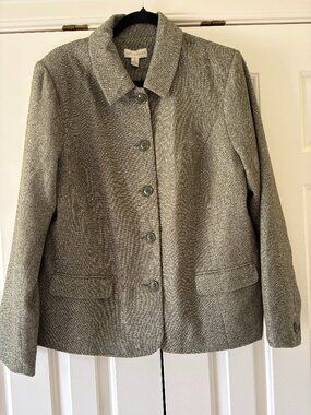 Appleseed's Women's Olive Blazer Size 16 NWOT